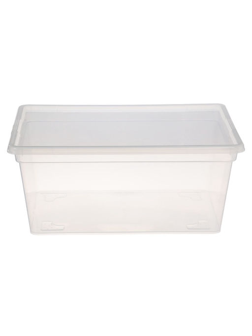 Ящики пластиковые для хранения, с крышкой, набор 2 шт.: 10 л, 16 л, прозрачно-матовый - Соломон фото 6