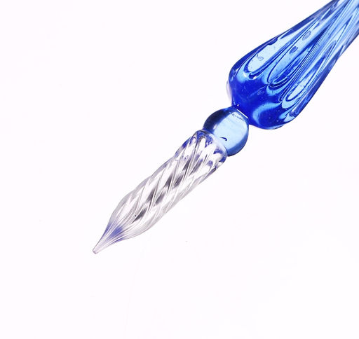 Набор для каллиграфии, перьевая и стеклянная ручка, чернила, подставка, перья 5 штук, чернильница