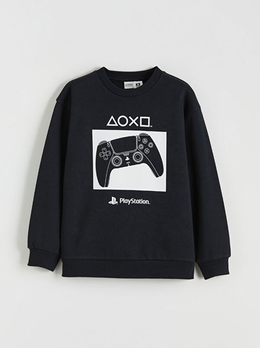 PlayStation Bask?l? Erkek ?ocuk Kal?n Sweatshirt