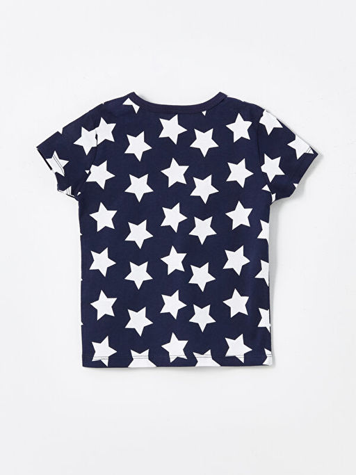 Bisiklet Yaka K?sa Kollu Bask?l? Erkek Bebek Ti??rt - Waikiki фото 2