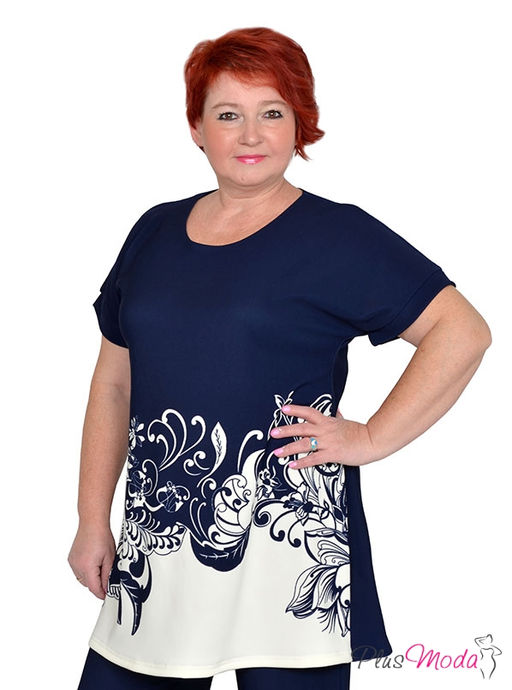 Туника Модель №1493 размеры 44-84 - Plusmoda фото 2
