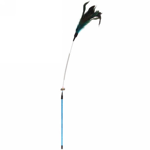 Цена за 3 шт. Игрушка-дразнилка для кошки на палочке "Пушок" 60см