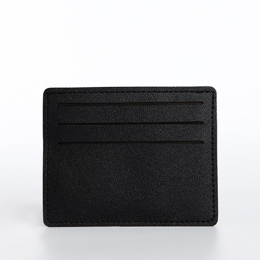 Картхолдер, на 6 карт, отделение для купюр, чёрный