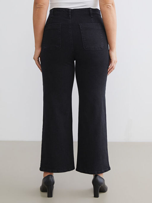 B?y?k Beden Wideleg Kad?n Jean Pantolon