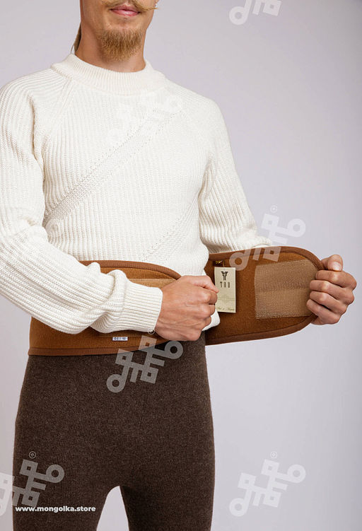 Пояс валяный из верблюжьей шерсти ПРЕМИУМ (арт. 03122) - Тод оймс ххк фото 2