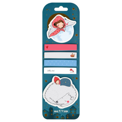 Закладки самоклеящ. фигурные MESHU "Little Red" (MS_54261) 65*60м, 60*12мм, 6шт.*20л.