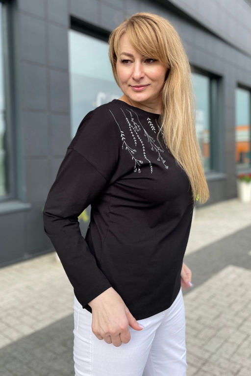 Джемпер Rumoda 2152 черный/дл.рукав  фото 2