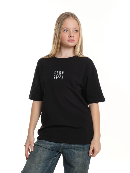 Футболка с принтом 22-9019 белый - Mini maxi фото 13