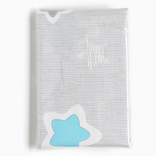 Пеленка Крошка Я Звёздочки цвет серый, 70х120 см, 100% хлопок  фото 5