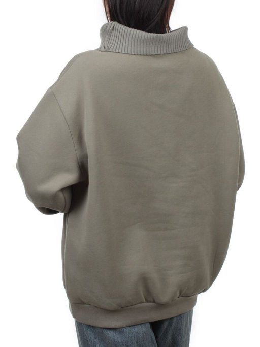 2510 GRAY GREEN Толстовка женская (85% хлопок, 10% полиэстер, 5% спандекс) - Fashion фото 6