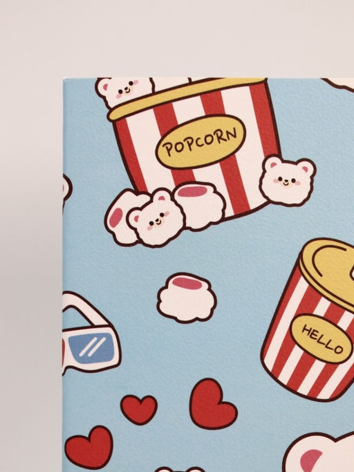 Блокнот (А5) "Bear fastfood", blue (14.5х21 см)