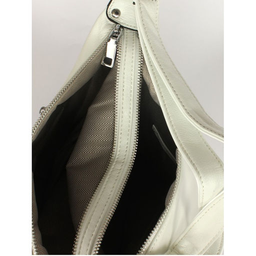 Сумка женская натуральная кожа GU 2033-5565, (рюкзак change) 2 отдела, белый SALE 254580 - Adelia фото 7