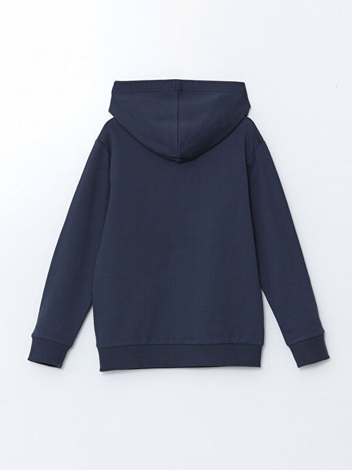 Kap??onlu Real Madrid Bask?l? Erkek ?ocuk Sweatshirt