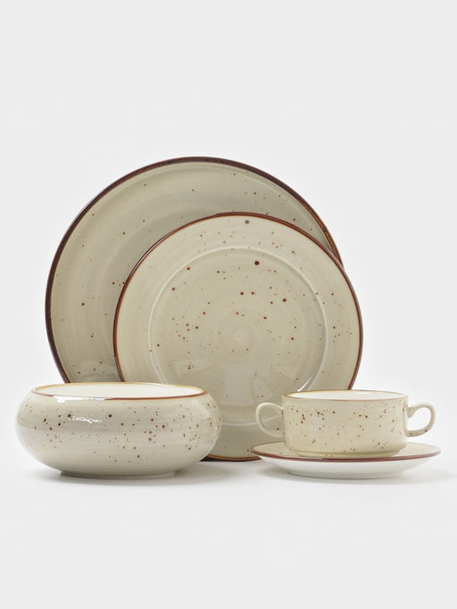 Салатник Magistro Mediterana, 900 мл, d=16.8 см, фарфор, бежевый  фото 7