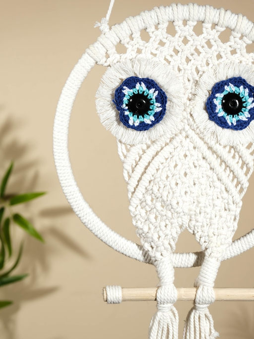 Ловец снов «Сова», 22×80 см, морской глаз