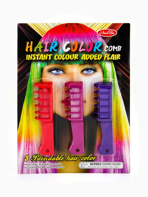 Мелки для волос с насадкой, набор 3 цвета - Simaland фото 2