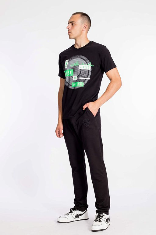 Футболка М12104Пб Черный - Елена фото 2