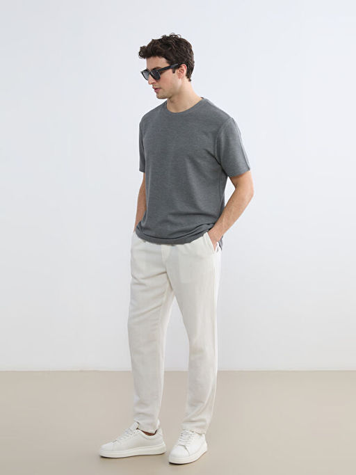 Bisiklet Yaka Dokulu Erkek Ti??rt