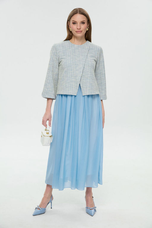 Платье NIKVA н1007-3 небесный  фото 4
