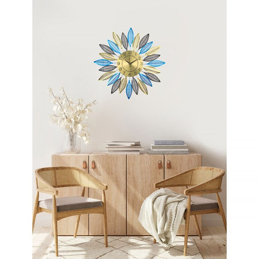 Часы настенные интерьерные «Вемен», серия: Ажур, дискретный ход, d=60 см, циферблат d=22 см, от батарейки 1хАА