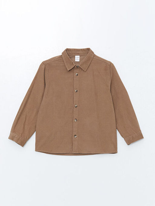 Kadife Basic Erkek ?ocuk G?mlek