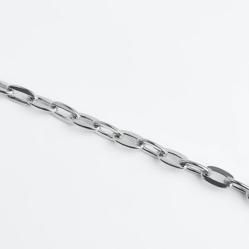 Цепочка для сумки, железная, 9×5 мм, 10±0.5 м, цвет серебряный
