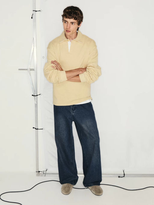 Толстовка с воротником поло / Zarina  фото 2