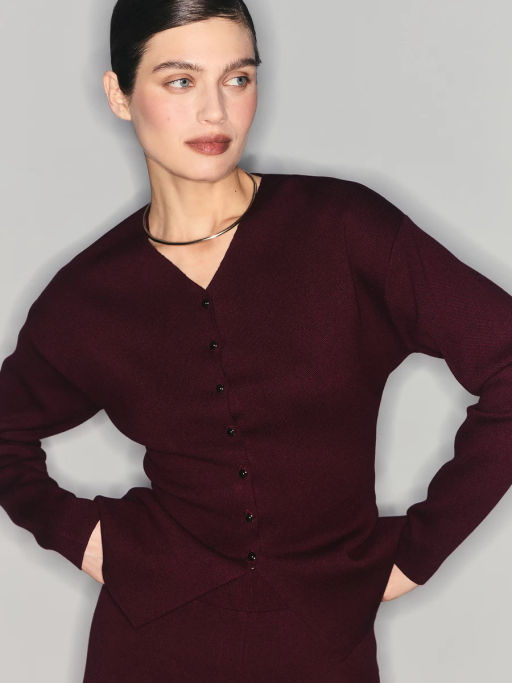 Приталенный кардиган из вискозы / Zarina  фото 9