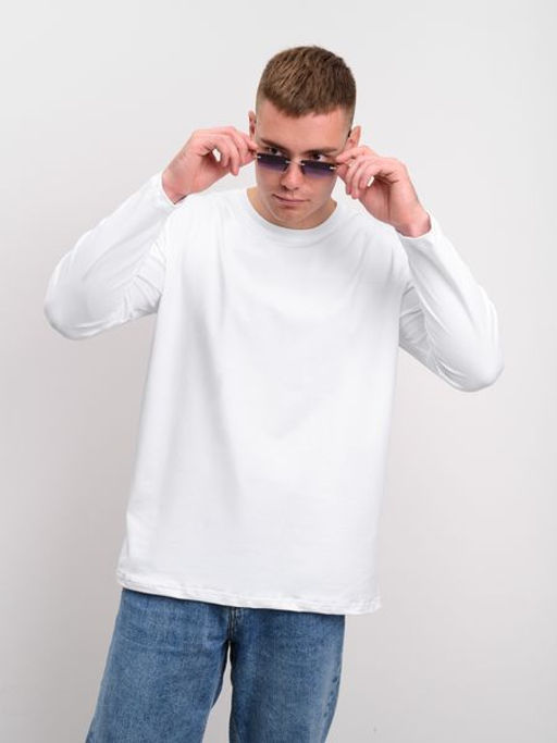 Лонгслив мужской белый