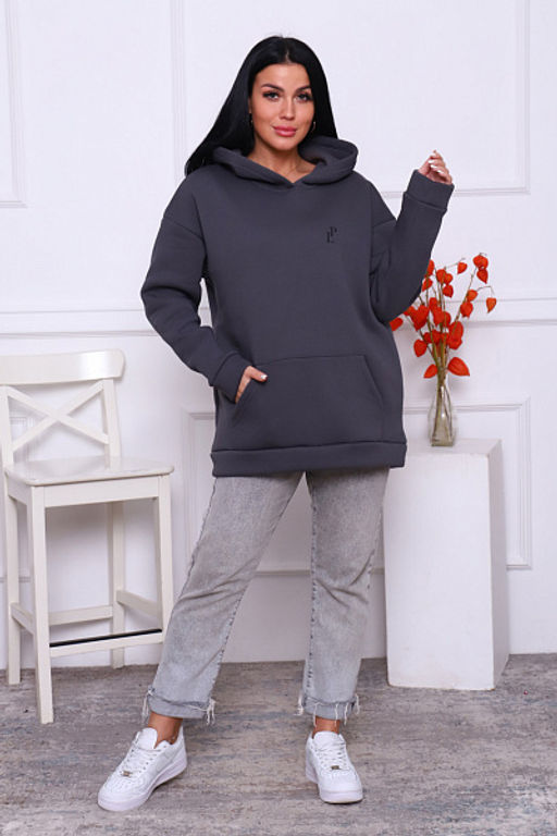 Толстовка с капюшоном, футер с начесом 3-х нитка (878-3) - Плиона фото 9