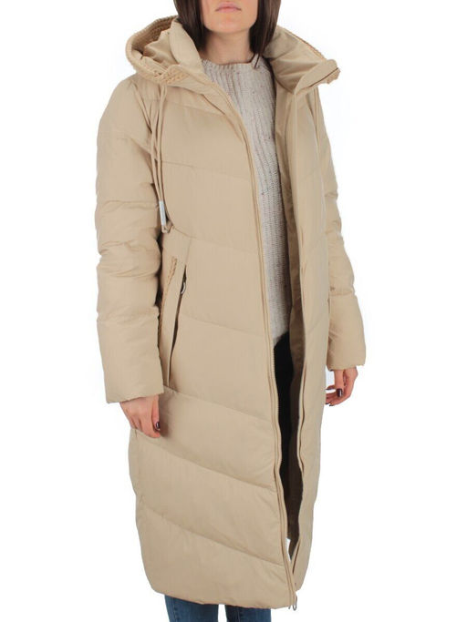 126 BEIGE Пальто зимнее женское (200 гр. холлофайбер) - Fashion фото 8