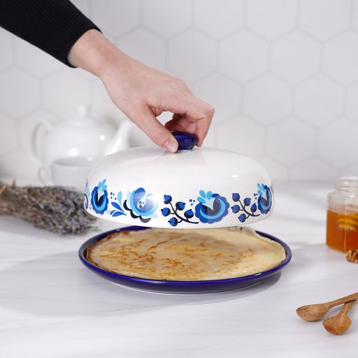 Блинница Доляна Свиристель, d=23 см, цвет белый фото 6