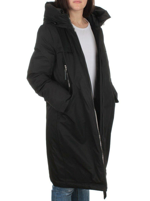 2316 BLACK Пальто зимнее женское (200 гр. холлофайбера) - Fashion фото 8