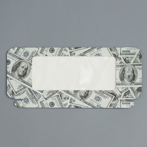 Цена за 5 шт. Коробка для шоколада, кондитерская упаковка, «Взятка», с окном, 17.3×8.8×1.5 см