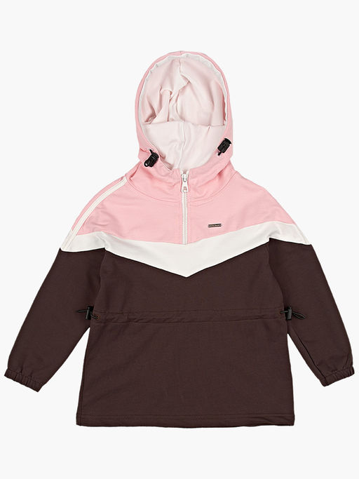 Джемпер полузамок для девочки UD 7004 роз/кофе - Mini maxi фото 6