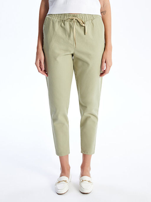 Beli Lastikli Standart Fit Kad?n Pantolon