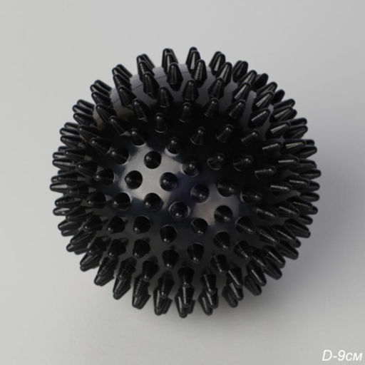 Мячик массажный Woohooo Energy Ball / 9 см/ черный /уп 90/