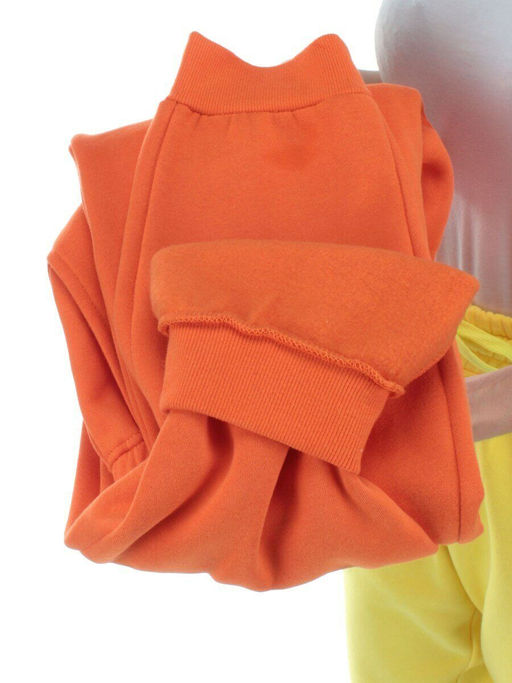 M053 ORANGE Брюки спортивные женские на флисе (100% хлопок) 7986 - Fashion фото 9