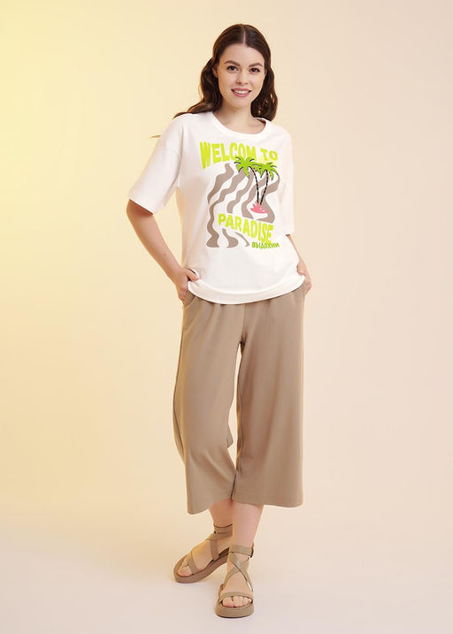 LF25-1168/1 Футболка женская Тропикана (ЧЗ) - Clever wear фото 2