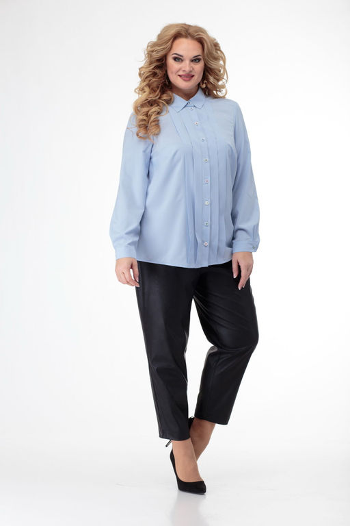 Блуза ANELLI 408 голубые тона фото 10