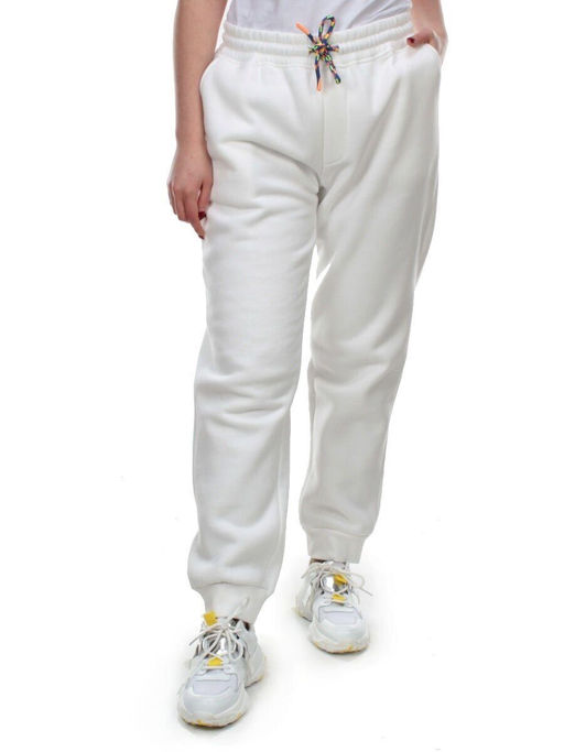 M047 WHITE Брюки спортивные женские на флисе (100% хлопок) 7986 - Fashion фото 7