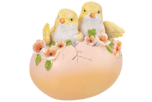 Фигурка декоративная 9,5*7,5*9,5 см "Цыплята и яйцо"