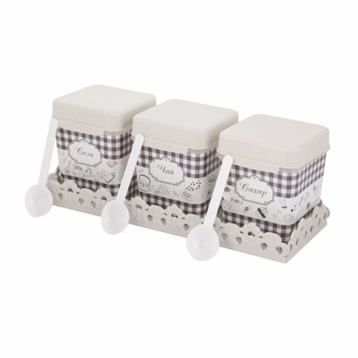 Набор емкостей "Плетенка" 1,2л на подставке М4726