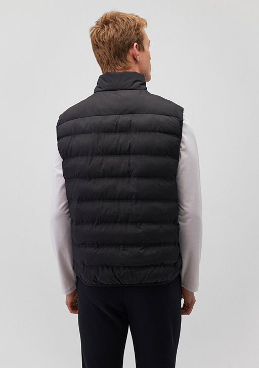 Siyah Sisme Yelek - Mavi фото 4