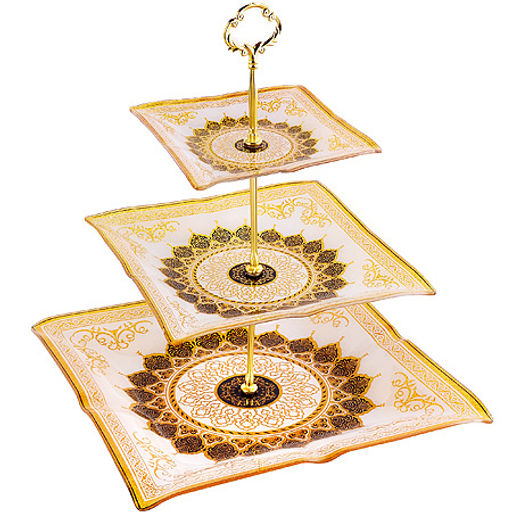 7021-32 Этажерка 3 уровня, квадрат (х6)