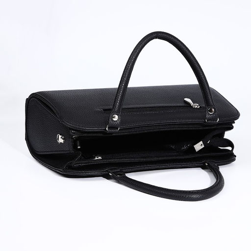 Сумка женская TEXTURA, тоут, средний размер, цвет чёрный  фото 7