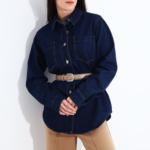 Ремень женский, ширина 3 см, винт, пряжка металл, цвет бежевый - Simaland фото 3