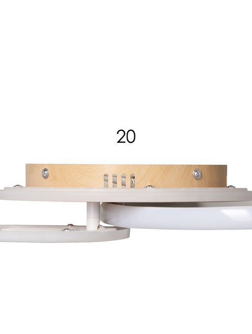 Светильник потолочный LED City CLL-1-60-RC, 60 Вт, 3000-6500К, 42×42×7 см, с ПДУ, белый