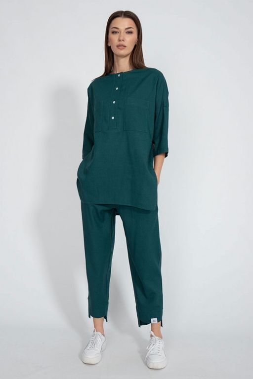 Льняная рубашка 4081 - Kivviwear фото 2