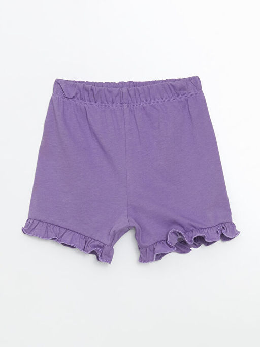 Beli Lastikli Basic K?z ?ocuk ?ort 2li